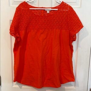 Dressbarn Size 2X Orange Top